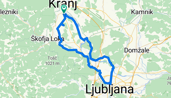 Kranj - Ljubljana -Kranj