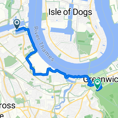 Rope Street, London to Greenwich, London