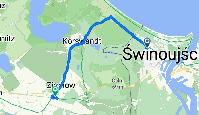 Legionów nach Lindenstraße