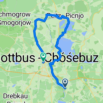 Route in Cottbus 11.10.2025