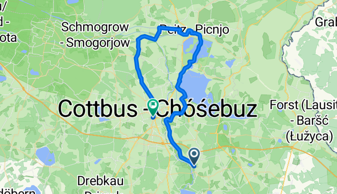 Route in Cottbus 11.10.2025