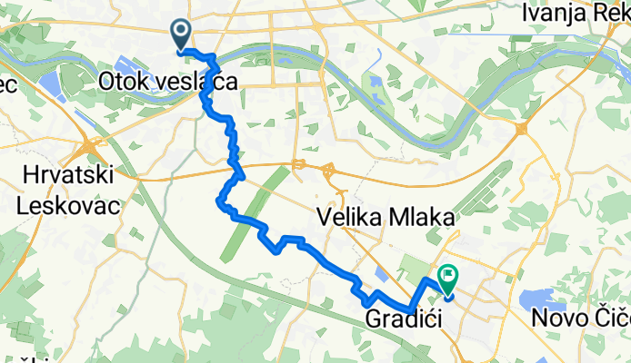 Ulica Franje Fuisa, Zagreb to Ulica Marina Getaldića, Velika Gorica