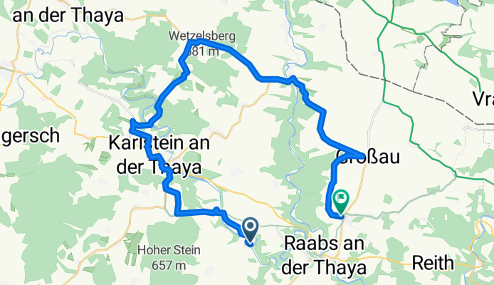 Liebnitz, Raabs an der Thaya nach Modsiedl, Raabs an der Thaya