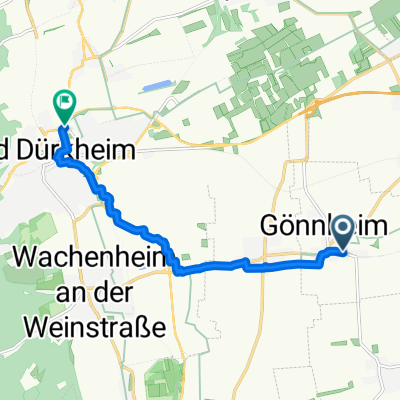Ludwigstraße, Gönnheim nach Weinstraße Nord, Bad Dürkheim
