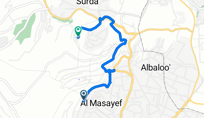 31.923° N 35.200° W to Al Bireh