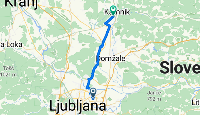 From Ljubljana to Kamnik