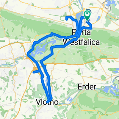 Weserradweg, Porta, Oeynhausen, Vlotho, Porta