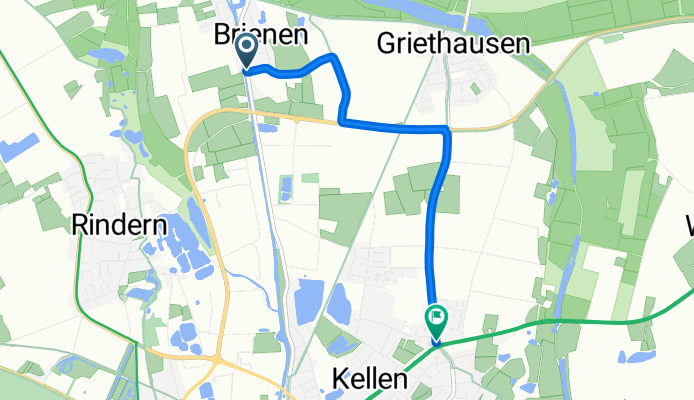 Briener Straße to Emmericher Straße