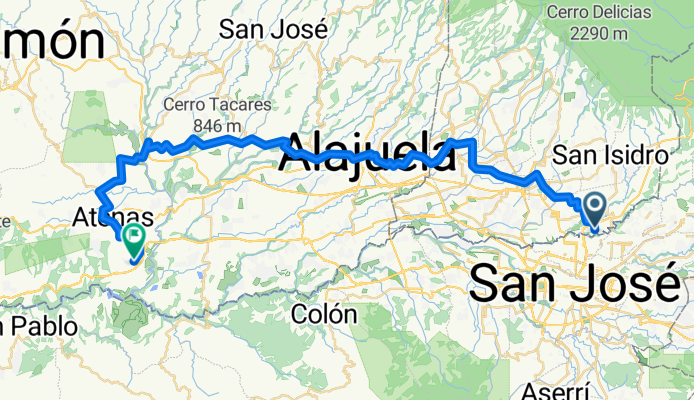 Tibas to Vía 720, Atenas