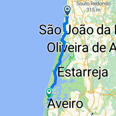 Avenida Dr Fernando Raimundo Rodrigues, Esmoriz to Rua Me Jorge Francisco Gomes Pestana, São Jacinto