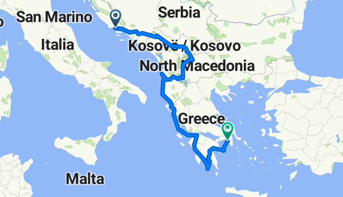 De Ulica Andrije Kačića Miošića a Arapaki