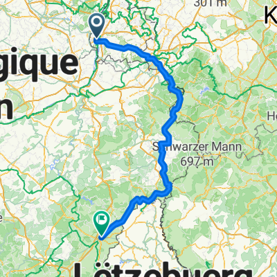 Vrijthof 36C naar Rue Pierre Thomas