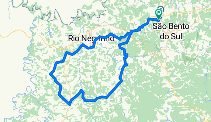 De Rua Antônio Kaesemodel a Avenida São Bento