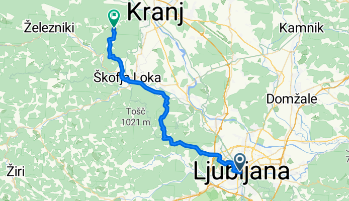 Ljubljana - Zgornje Bitnje