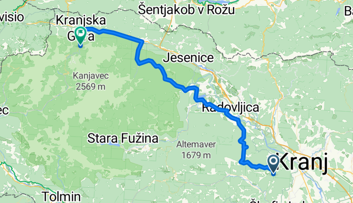 Zgornje Bitnje - Kranjska Gora