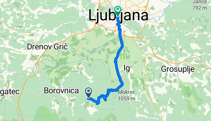 Borovnica - Ljubljana