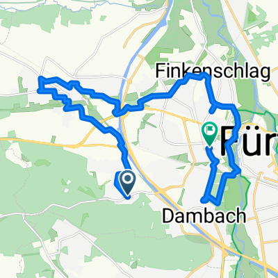 Route westlich der regnitz fürth