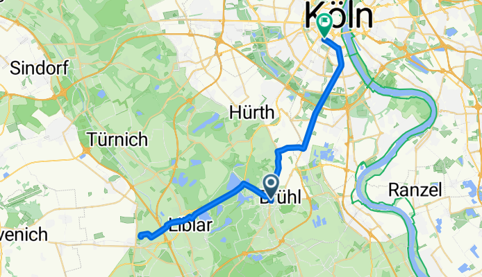 Balthasar-Neumann-Platz, Brühl nach Am Weidenbach, Köln