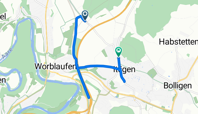 Länggasse, Ittigen to Grauholzstrasse, Ittigen