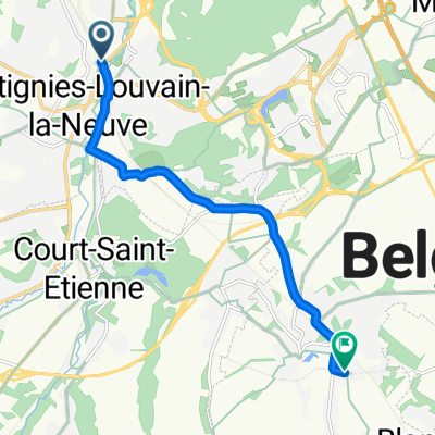 De Ottignies à Champ du Gros Chêne