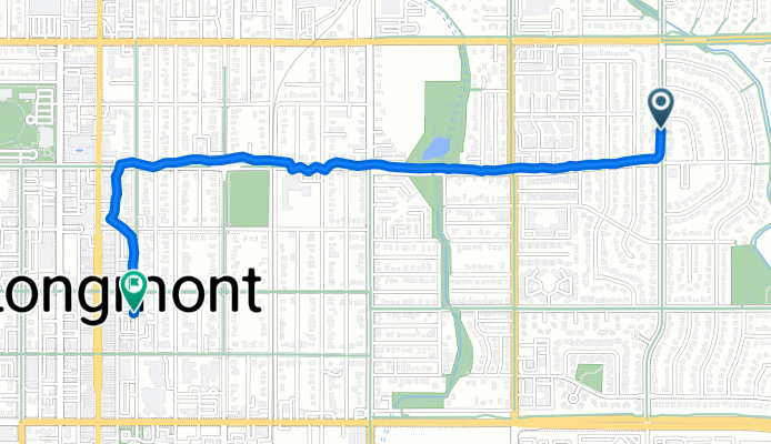 Elliott St, Longmont to Fourth Ave, Longmont