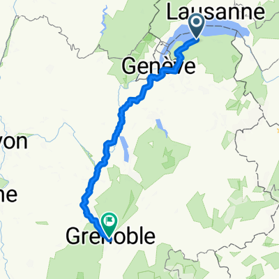 Impasse des Mouettes, Thonon-les-Bains nach Rue Beyle-Stendhal, Grenoble