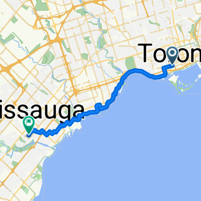 Wellington St W, Toronto to Cashmere Ave, Mississauga