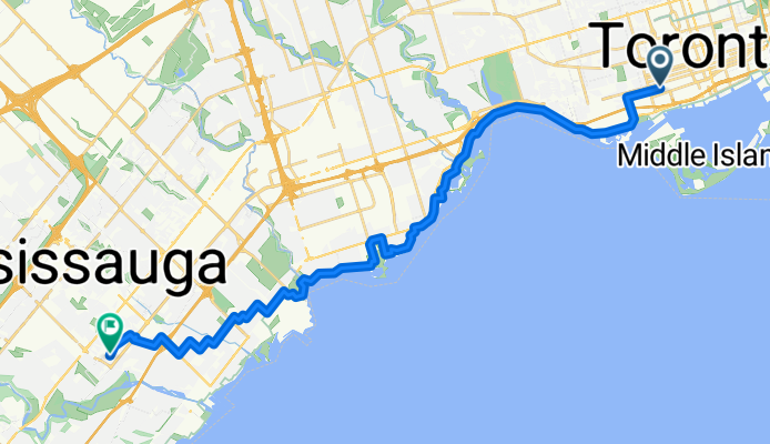 Wellington St W, Toronto to Cashmere Ave, Mississauga