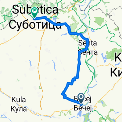 From Bečej to Subotica