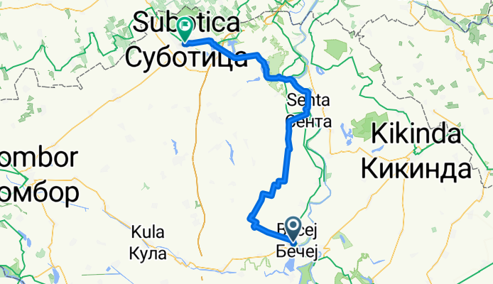 From Bečej to Subotica