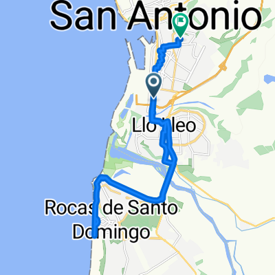 Avenida Barros Luco, San Antonio a Las Vertientes, San Antonio