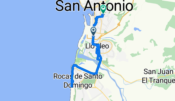 Avenida Barros Luco, San Antonio a Las Vertientes, San Antonio