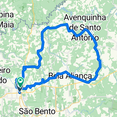 De Rua Antônio Kaesemodel a Rua Jorge Diener