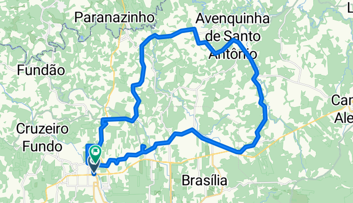 De Rua Antônio Kaesemodel a Rua Jorge Diener