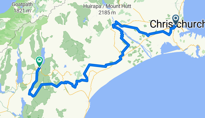 Wainui St, Christchurch to Aorangi Cres, Lake Tekapo