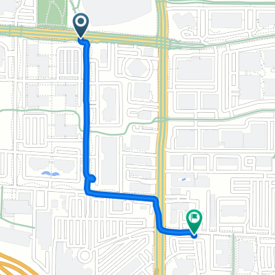 Joaquin Rd, マウンテンビューへN Shoreline Blvd, マウンテンビュー