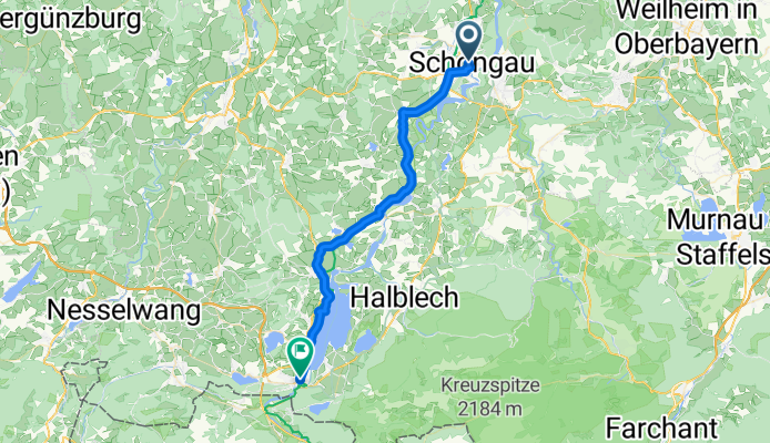 From Schongau to Fussen