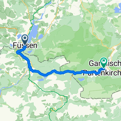 From Fussen to Garmisch-Partenkirchen