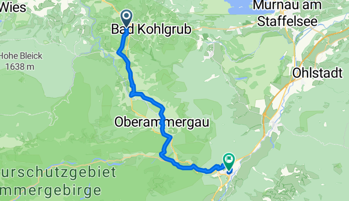 Bad Kohlgrub to Oberau