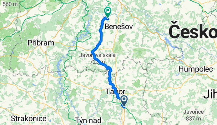 Planá nad Lužnicí - Týnec nad Sázavou