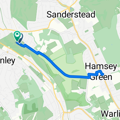 Route to 188 Riddlesdown Road Parking