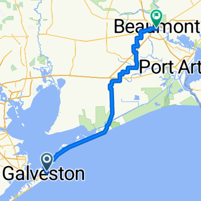 From Galveston to Beaumont