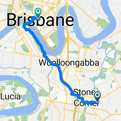 Rialto St, Coorparoo to Roma St, Brisbane