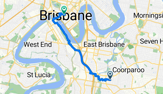 Rialto St, Coorparoo to Roma St, Brisbane
