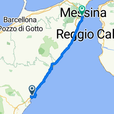 Via Cuseni, Taormina nach Via Noviziato, Messina