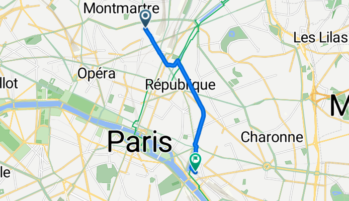 Boulevard Barbès, Paris à Rue Traversière, Paris