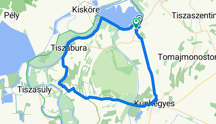 Füredi út, Abádszalók - Tópart utca, Abádszalók