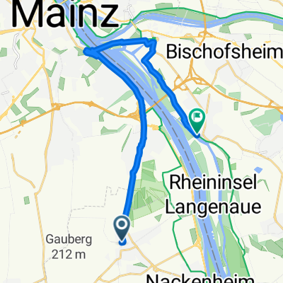 Am Schönborner Hof, Bodenheim nach Ginsheim, Ginsheim-Gustavsburg