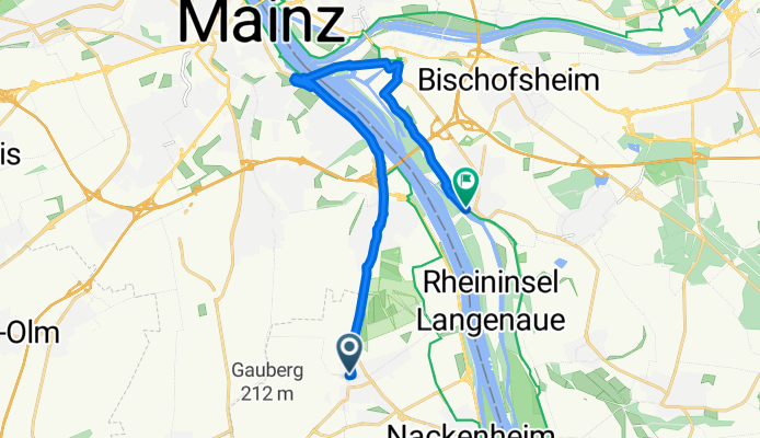 Am Schönborner Hof, Bodenheim nach Ginsheim, Ginsheim-Gustavsburg