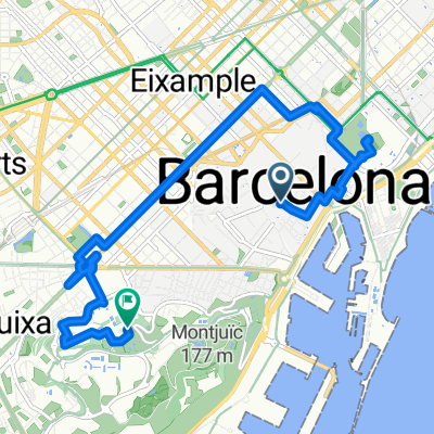Carrer de la Boqueria, Barcelona to Lloc Mirador del Palau Nacional, Barcelona